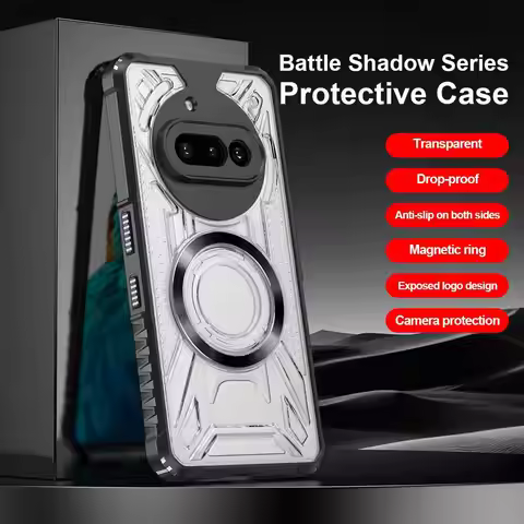 Armor Matte Clear Magnetic Wireless Charge Shockproof Case For Nothing Phone 3 a 2a Pro Plus CMF Pho