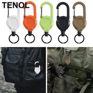 TENOL Retractable Key Chain Badge Holder Reel ABS Steel Wire Keyring for Rope Access Harness Full Ki