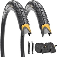 'SIMEIQI 1 or 2 Pack 24''/26''/27.5''x1.95'' Bike Tires with 3mm Anti-Puncture Layer for Mountain Bi