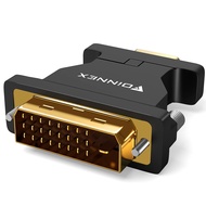 FOINNEX DVI to VGA, DVI-D to VGA Adapter, DVI-I to VGA Converter 24+1 &24+5 Supports 1080P FHD Resol
