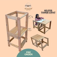 Folding Helper Tower - Folding Learning Tower - Folding Children's Ladder - Folding Kitchen Ladder -