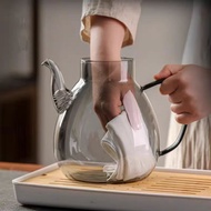Heat-resistant cold water pitcher, glass teapot, juice pitcher with lid, tea filter, cold water pitc
