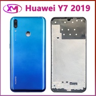 Huawei Y7 Y7 prime 2019 Y7 2019 Back battery Cover Door Housing case Rear Glass Repair parts