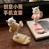 [Ready Stock] Genuine Cartoon Bear Cartoon Creative Cute Big Phone Holder Ornaments Office Desktop T