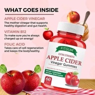 fitgum apple cider vinegar 60 gummies
