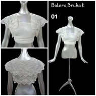 Bridal Lace Brocade Bolero, Brocade Cardigan/Wedding Cardigan