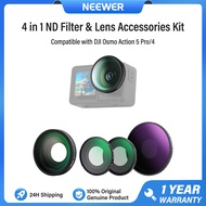 NEEWER 4 in 1 ND Filter & Lens Accessories Kit for DJI Osmo Action 5 Pro 4 Variable ND8-32 + CPL + B