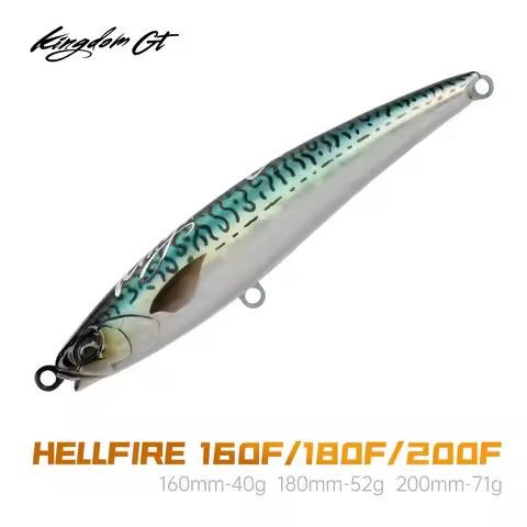 Kingdom Floating Pencil Sea Fishing Lures 160mm 40g 180mm 52g 200mm 71g Z Action Artificial Hard Bai