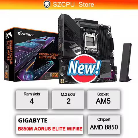 GIGABYTE B850M AORUS ELITE WIFI6E Micro ATX AMD B850 Socket AM5 New Motherboard