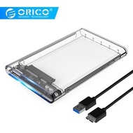 💥💥Hot Sale Ready Stock Fast Delivery💥💥ORICO 2580U3 USB 3.0 Hard Disk Case Transparent 2.5 inch SATA 