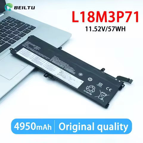 L18M3P71 SB10K97649 57WH Laptop Battery for Lenovo ThinkPad T590 P53S ThinkPad T15 P15s 1st Gen Seri