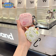 For Edifier W260NC Earphone Silicone Case Earbuds Cute Peach Waterproof Shockproof Soft Protective H