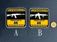 龍宮軍品-AK47 資本AK PVC貼紙 防水防曬 可貼汽車玻璃板金 槍箱 行李箱 對外窗 門板