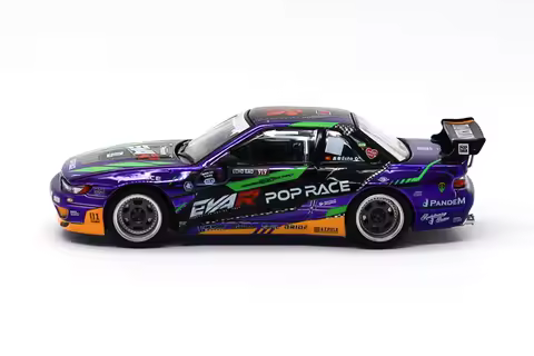 Xcartoys x POP RACE 1:64 EVA RT TEST TYPE-01-PANDEM S13 / SKYLINE R33 / SINGER 964 Targa Die-Cast Ca