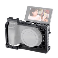 Camera Cage Sony A6000 A6100 A6300 A6400 A6500 Rig Mirrorless with Cold Shoe Mount Arri 3/8" & 1/4 I