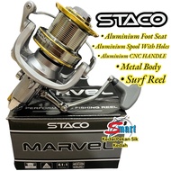 STARO MARVEL SURF REEL Full Metal Body / STARO MARVEL PANTAI Reel Size:8000 Size:10000 Size:12000