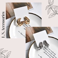 Circle EARRINGS - personalized circle earrings in 2 colors gold and silver