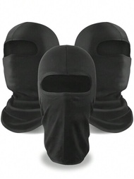 黑巾面罩,夏天冷卻頸套,男女適用uv保護摩托車滑雪圍巾