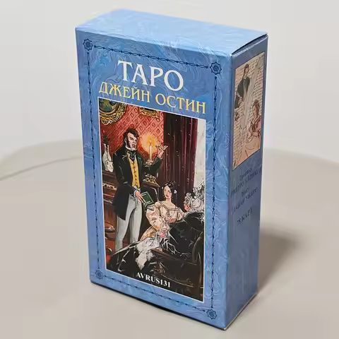 Jane Austen Tarot Deck in Russian Language 10.3*6cm 78 Cards Regency Era Illustrated Tarot Cards Cla
