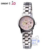 [時間達人]ORIENT 東方錶 iO系列 星願甜蜜女錶-銀x粉面 25mm WI0111 水晶面 日期顯示 星星錶冠