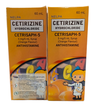 CETIRIZINE 5mg - ALLECUR SYRUP/RHINISAPH 5