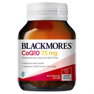 Blackmores Co Q10 75mg 90 capsules แบลคมอร์ส โคคิวเท็น 75 mg 90 แคปซูล หมดอายุ 18/01/2027