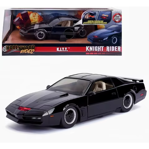 JADA Diecast Alloy 1/24 Knight Rider KITT/KARR Pontiac Firebird Sports Car Model Adult Classic Colle