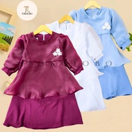 Tokolobo 8.8 SALE DRESS ZASHA RAYA FITRI CHILDREN'S DRESS BURGUNDY DRESS [ESTIMATION 1-5 YEARS]