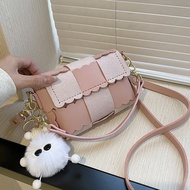 CARO PU LEATHER SELF-KNITTING BAG, DIY PU LEATHER BISCUITS BAG