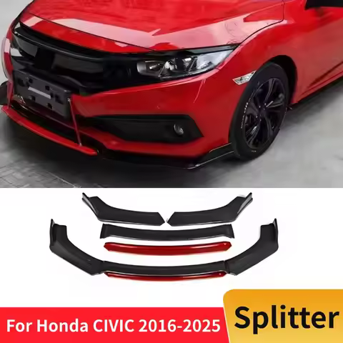 Front Bumper Lip Chin Splitter Decoration Tuning Accessories For Honda CIVIC Sedan Hatchback FC1 FC2