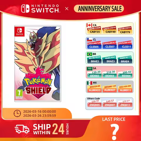 Nintendo Switch -Pokemon Shield-TV Tabletop Handheld Play Modes Genre Platformer Action for Switch O