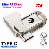 HP 1TB 2TB OTG Type-C Pen Drive Mini Metal Usb Memory Stick for Android iPad PC