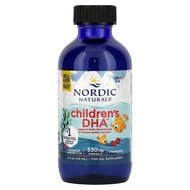 Nordic Naturals Childrens DHA Ages 1-6 Strawberry 530 mg. 4 fl oz (119 ml) ดีเอชเอ ชนิดน้ำ เพิ่มความ