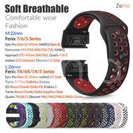 26MM 22MM Silicone Quick Release fit Watch Strap for Garmin Quatix Fenix 7X 7 6X 6 Pro Solar Sapphir