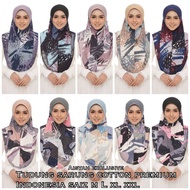 Tudung Sarong COTTON Patterned AISYAH EXCLUSIVE TUDUNG Sarong INSTANT SIZE M&amp;L&amp;XL TUDUNG SAUK TUDUNG ANTI TEMBAM