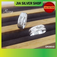 Ready Stock | 925纯银 批花男/女款戒指 | Original 925 Silver Cutting Ring For Men/Women (252603)| Cincin Lelaki/Perempuan Perak925