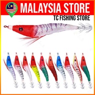 Candat Jig Sotong 6.5gram 10.7CM luminous wooden shrimp with Box Plastic Torok Jarum