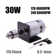775 DC Motor Mini Hand Drill Chuck Rod 12V 8000RPM Lathe Press Mounting Bracket for Milling Cutting 