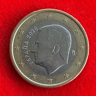 euro Coin Spain 1 2020 Foreign