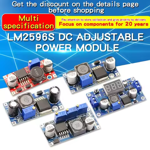 1PCS LM2596S DC-DC Adjustable Step-Down Regulated Power Supply Module DC-DC Power Board LM2596 3A 5A