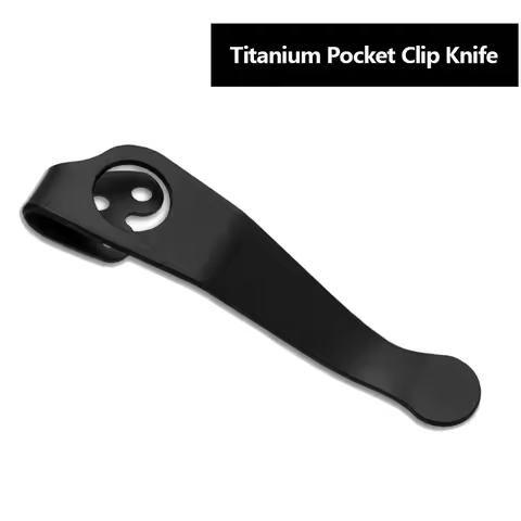 Titanium Clip Back Pocket Clip Knife Deep Carry Pocket Clamp For Spyderco Paramilitary 2/Para 3/Mani