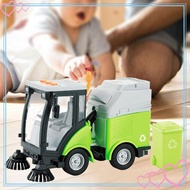 [meteor2] Children Simulation Road Sweeper Toy, Friction Powered Wheels, Rotating Brushes