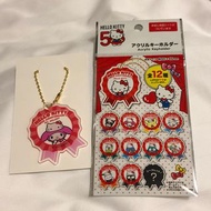 Sanrio characters hello kitty 50th anniversary keychain 週年系列膠牌 - my melody款
