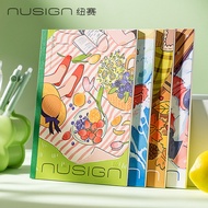 Deli News Four Seasons A5 Notebook, B5 Soft Copy, Student Writing Notepad Workbook, Diary