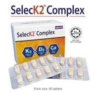 【Health 】Ready Stock✨4for3✨ Select K2 Complex 60 Tablets Vitamin K2 90mcg