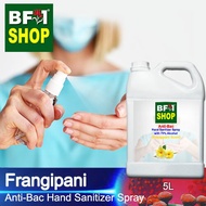 Antibacterial Hand Sanitizer Spray with 75% Alcohol (ABHSS) - Frangipani - 5L