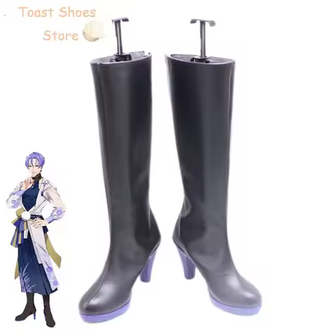 Game Nu: Carnival Kuya Cosplay Shoes Halloween Carnival Boots PU Leather Shoes Cosplay Props Costume