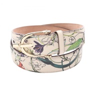 【二手】Gucci GUCCI Flora系列 309906 女士真皮皮帶