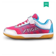 11💕 Stiga/Stiga Children Table Tennis Ball Shoes Stiga Non-Slip Girls Boys Breathable Professional Ping Pong Training Sh