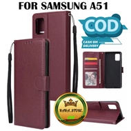 HP Leather CASE SAMSUNG GALAXY A51-FLIP WALLET CASE LEATHER - CASING WALLET-FLIP COVER LEATHER-Phone Book COVER